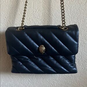 Like new. Only used 1-2 times. Kurt Geiger Black Leather Soho Quilted Bag Med